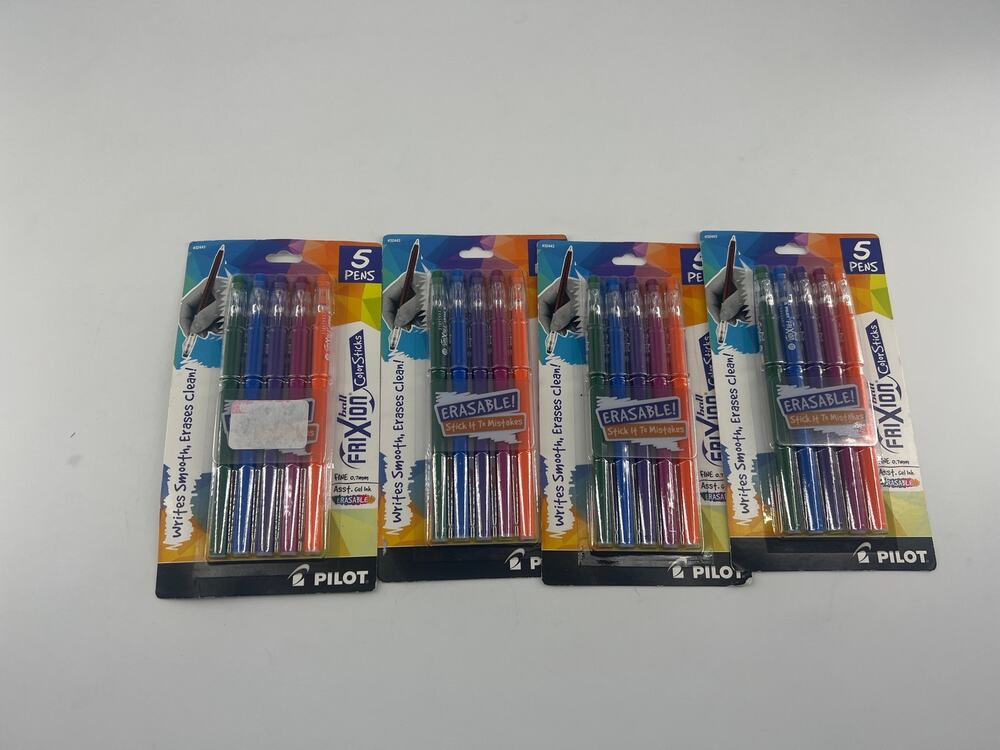 Pilot Erasable Ball FirXion Pens Fine .7mm Color Sticks 5 Pens Per Package 4 Pks